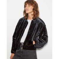 Velvet Bomber Jacket