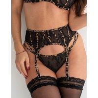 India Leopard Embroidered Suspender