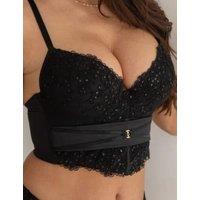 Intense Sequin Push-Up Longline Bra (B-F)