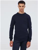 Wool Blend Crew Neck Sweatshirt