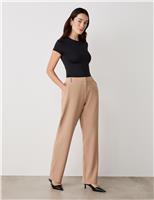 Finery London Straight Leg Trousers Camel