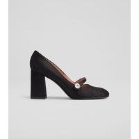 Embellished Block Heel Court Shoes