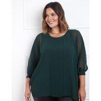 Sheer Pleat Detail Top