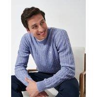 Lambswool Rich Cable Crew Neck Jumper