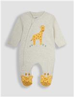Pure Cotton Giraffe Sleepsuit (0-18 Mths)