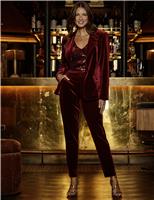 Velvet Tapered Trousers