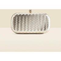 Metallic Woven Clutch Bag