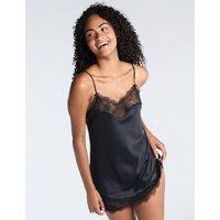 Luxe Satin Lace Trim Chemise