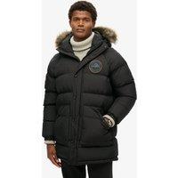Padded Hooded Longline Parka Jacket