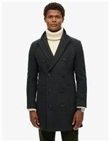 Herringbone Double Breasted Coat