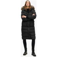 Faux Fur Hooded Longline Coat