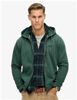 Superdry & Co Pure Cotton Zip Up Hoodie Green