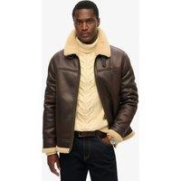 Faux Shearling Aviator Jacket