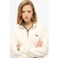 Cotton Rich Funnel Neck Half Zip Sweatshirt