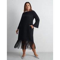 Fringed Midaxi Swing Dress