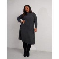 Ribbed Midi Jumper Dress