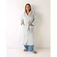 Fleece Hooded Dressing Gown