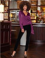 SOSANDAR Shimmer Velvet Leggings Black