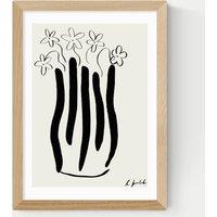 East End Prints Abstract Vase Framed Art Natural