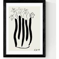East End Prints Abstract Vase Framed Art Black
