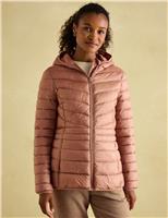 Joules Hooded Puffer Jacket Pink