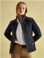 Quilted Funnel Neck Jacket