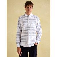 Pure Cotton Check Oxford Shirt