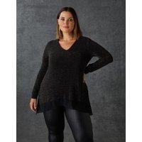 Jersey Sparkly V-neck Tunic