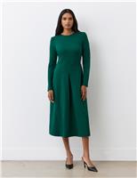 Ponte Jersey Midi Dress