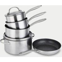 Scratch Guard Stainless Steel Pan Set of 5
