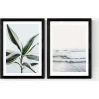 Botanical Beach Twin Set Framed Art