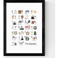 Alphabet In White Framed Art