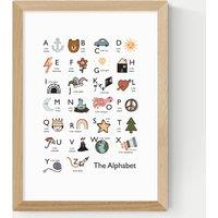 Alphabet In White Framed Art