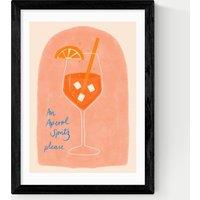 East End Prints Aperol Framed Art Black