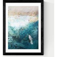 East End Prints Azure Walk Framed Art Black