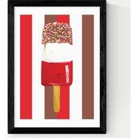 East End Prints Fab Stripes Framed Art Black