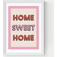 East End Prints Home Sweet Home Framed Art White