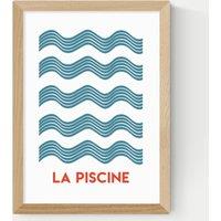 East End Prints La Piscine Framed Art Natural