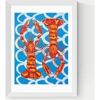 East End Prints Langoustines Framed Art White