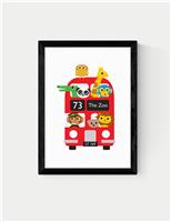 London Bus Zoo Framed Art