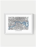 London Map Framed Art