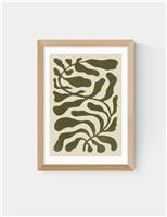 One Hundred Leaved Plant Green Framed Art