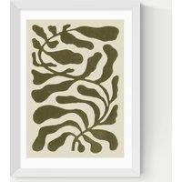 One Hundred Leaved Plant Green Framed Art