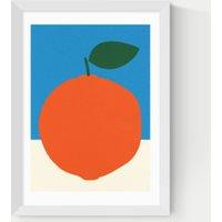 Orange (Blue & Orange) Framed Art