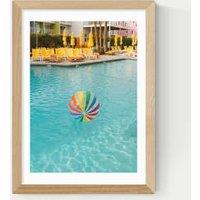 Palm Springs Pool Day Rectangle Framed Art