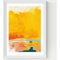 Paysage Jaune Framed Art