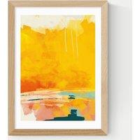 East End Prints Paysage Jaune Framed Art Natural
