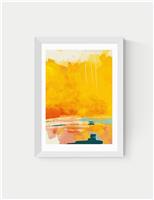 Paysage Jaune Framed Art
