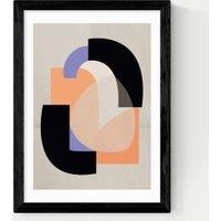 Playful Shapes Rectangle Framed Art Print