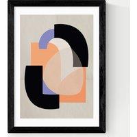 East End Prints Playful Shapes Framed Art Black